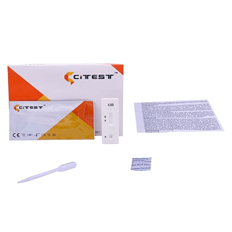 Швидкий тест на виявлення діетиламіду лізергінової кислоти (LSD), тест касета (Citest Diagnostics., Inc., DLS-102)